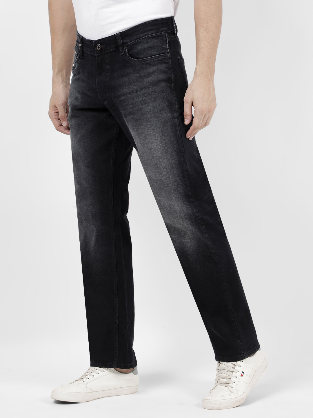 Numero Uno Men Solid Black Jeans